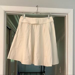 Valentino off-white knee length aline skirt